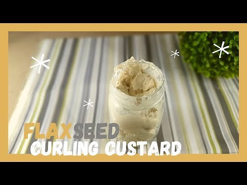 DIY FLAXSEED AND SLIPPERLY ELM CURLING CUSTARD I HYDRATION AND CURL DEFINING HAIR CREAM