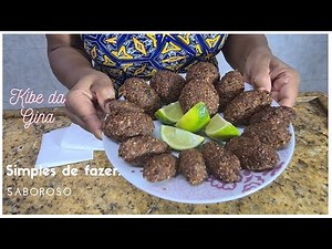 Como fazer Kibe - Fácil, simples e Saudável - Kibe da Gina.