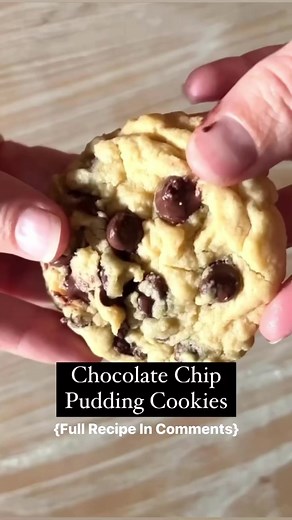 26K views · 100 reactions | FULL Recipe for Chocolate Chip Pudding Cookies in the comments!  These have the most incredible texture that is super soft, fluffy, and chewy, and take a basic chocolate chip cookie recipe to the next level with one simple addition: instant pudding! | Easy Family Recipes | Facebook