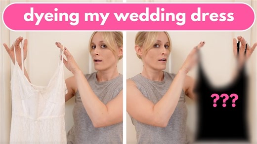 Dye a wedding dress at home using safe creative techniques