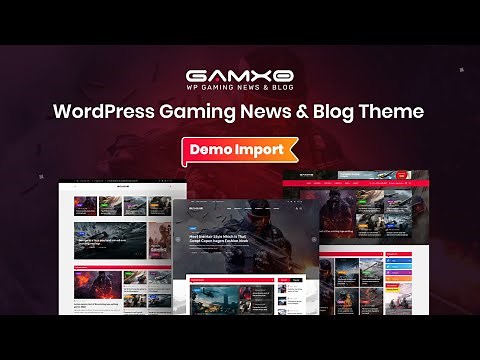 Gamxo - WordPress Gaming News & Blog Theme [Demo Import]