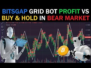 Review BITSGAP Crypto Trading Grid Bot PROFIT vs BUY & HOLD in a BEAR Market Passive Income Strategy