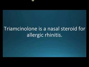How to pronounce triamcinolone (Nasacort) (Memorizing Pharmacology Flashcard)