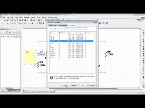 NI Multisim: Measure DC node voltage with a measurement probe