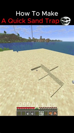 How To Make a Quick Sand Trap In Minecraft #minecraft