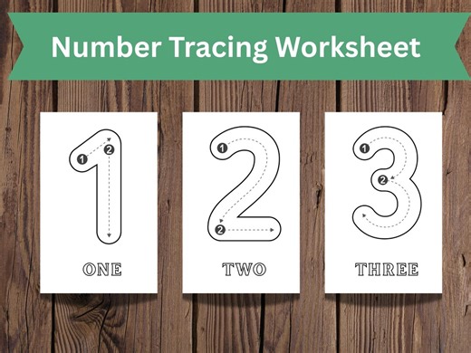 Number Tracing 0-20 Worksheets, Preschool Math Practice, Kindergarten Number Recognition, Homeschool Learning, Learn to Write Numbers - Etsy