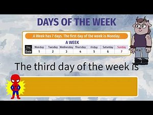 Topic : Learn | Learn About the Days of the Week | Conceptual Maths Grade 1 | Animated Content