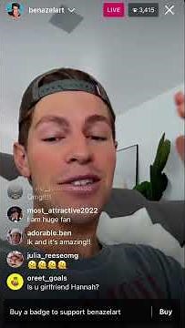 Ben Azelart Instagram Live 12/11/22