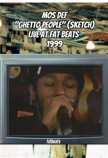 One more time for Mos Def performing live at Fat Beats NY in '99 🔥 #mosdef #fatbeats #hiphop #livemusic #rap
