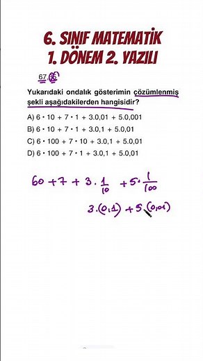 6th Grade Mathematics 1st Term 2nd Written Exam 💯 #6