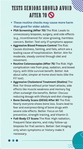 6 Medical Tests Seniors Should Think Twice About After 70