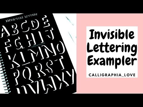 Invisible Lettering Alphabet | Shadow Lettering Alphabet A to Z | 3D Calligraphy Alphabet