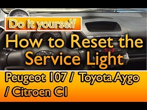 Citroen C1 Service-Reset