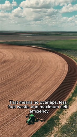 RTK GPS keeps tractor rows perfectly straight. 2 cm accuracy saves fuel. #RTKGPS #Farming