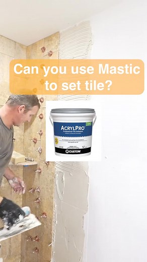 Thinset NOT Mastic in showers | Home Remodeling