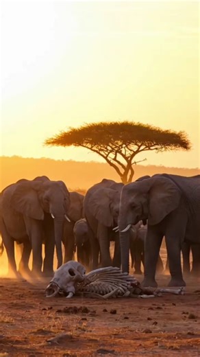 “A Heartbreaking Farewell 💔 | Elephants Pause to See Their Fallen Member One Last Time” #wildlife