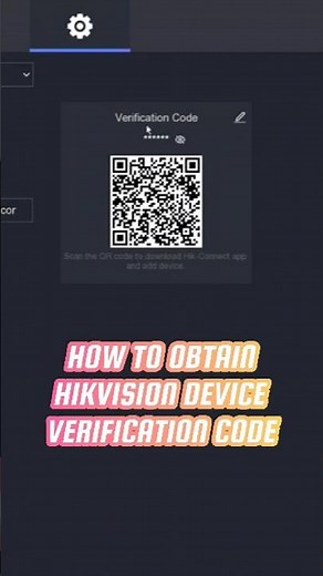 Hikvision Verification Code #hikvision #cctv #tutorial #shorts