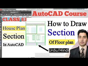 AutoCAD Class 83: How to Draw Section of a House Plan in AutoCAD | Step-by-Step Tutorial