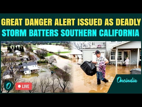 US Southern California Floods LIVE| Powerful Holiday Storm LASHES California; 'GREAT DANGER' Warning