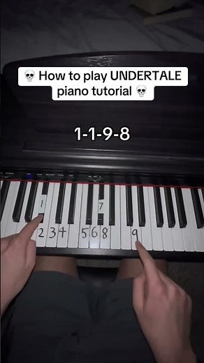 Undertale Piano Tutorial 🎹💀#piano #pianocover #undertale