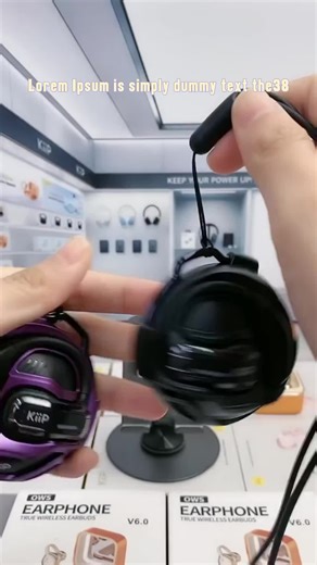 KiiP X8 OWS TWS Gaming Open Ear Hook Headphone IPX7 Waterproof Bone Conduction HiFi Stereo Sport Headset BT 5.4