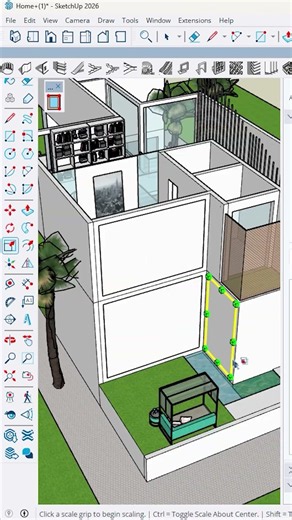 Divide Any Face into Perfect Panels |⚡ 1001bit Tools SketchUp #shorts #realarchtechnology