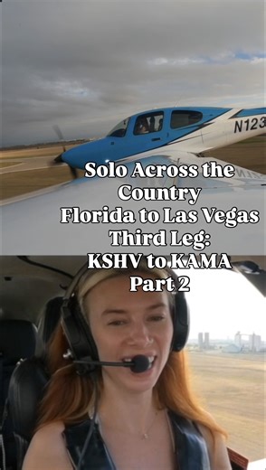 Part 2 of my second leg on my solo across the country out to Vegas! First time flying a right pattern in a WHILE 😂😂😂 Full video at 🔗 in bio and in the comments! | Sarah Daniels
