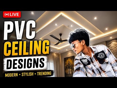 🔴 Live PVC Ceiling Installation | Full Process Step by Step #pvcceilingdesign #ceilingwork #ceiling