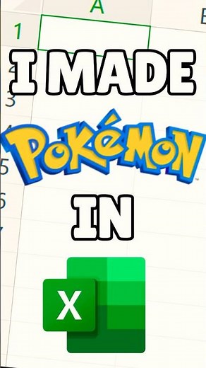 I made Pokemon in Excel! #excelgaming