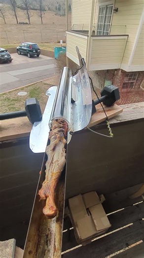 The wind is the worst enemy of solar cooking.