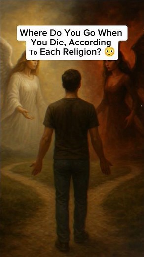 What Happens After Death According to 5 Major Religions 🤯 #afterlife #religion #shorts