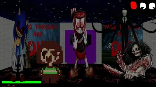 Creepypasta in Baldi's Basics/ Sonic.Exe's Basics - Baldi's Basics Mod