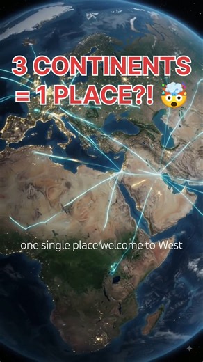 3 Continents Meet At 1 Place?! 😱 West Asia Is INSANE! #shorts #geographyshorts #map