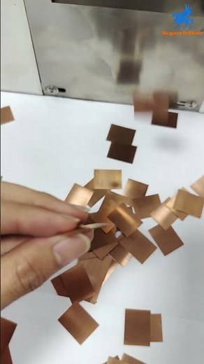 SuperbMelt automatic metal sheet cutting machine quickly cut the copper sheet into even foil sheets