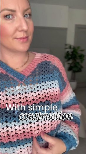 Fast crochet sweater design with basic stitches #crochet #handmade