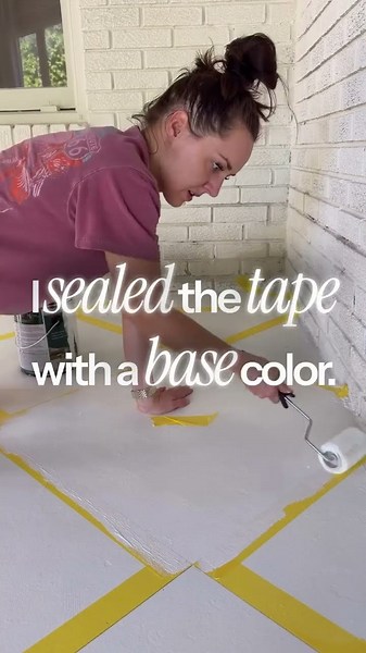 I share my technique for achieving perfectly crisp painted lines when creating a harlequin pattern