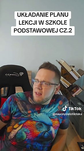 Plan lekcji dla klas siódmych w szkole podstawowej