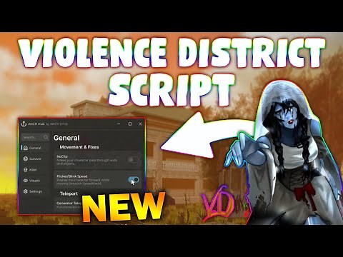 *NEW* Violence District Script (PASTEBIN 2025) (TELEPORT , WALKSPEED ,ESP ,KILL ALL ,NO SKILLCHECK)