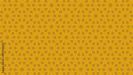 arabic pattern authentic style geometric seamless loop animation