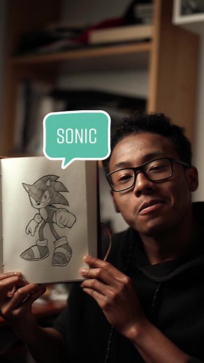 How to Draw Sonic: ASMR Sonic Drawing Tutorial