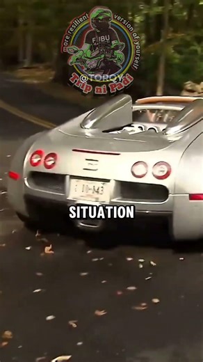 bugatti veyron insurance fraud crash scam😟#supercars #cars