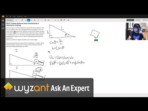 Spring and Incline Energy Problems