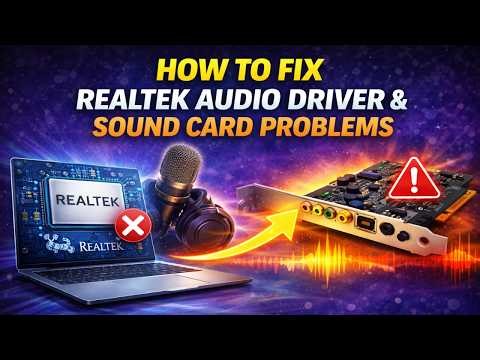 How To Fix Realtek High Definition Audio Driver Issue & Realtek Sound Card Problems