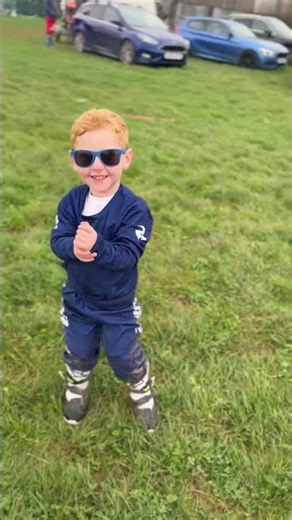 Side of the track today… but his time is coming 🏁Little man with big focus 💚