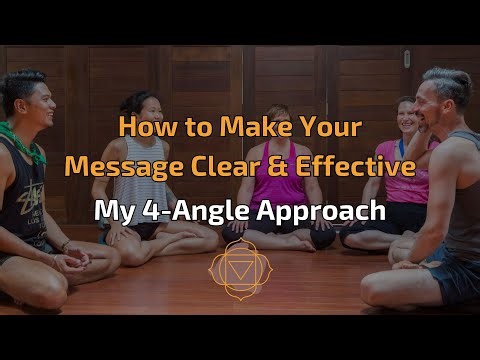How to Make Your Message Clear & Effective | My 4-Angle Approach