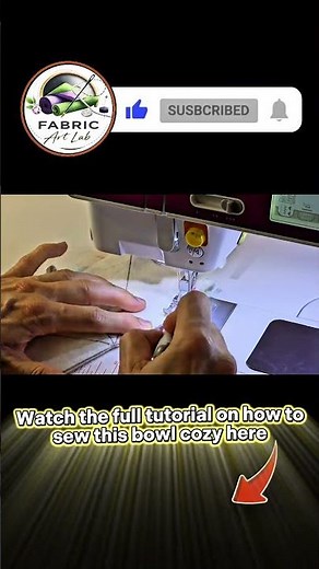 How to Sew a Bowl Cozy for Any Size Bowl #shorts