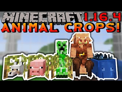 ANIMAL CROPS MOD 1.16.5 !!! (Grow Your Own Animals) | Minecraft Mod Review
