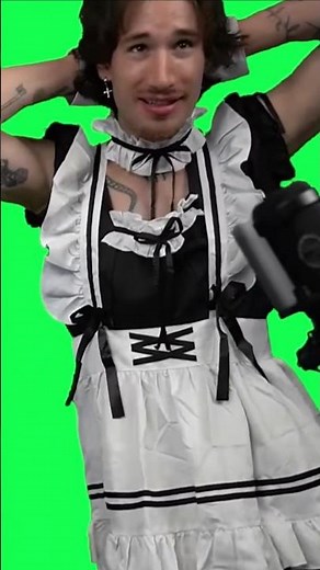 Socksfor1 wearing a maid dress 👀