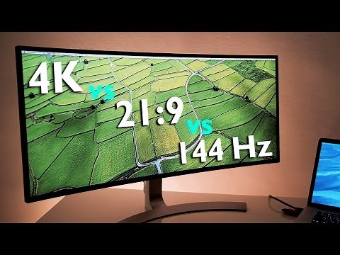 Ultrawide 21:9 vs UHD 4K vs Gaming 144 Hz ... Which is best?