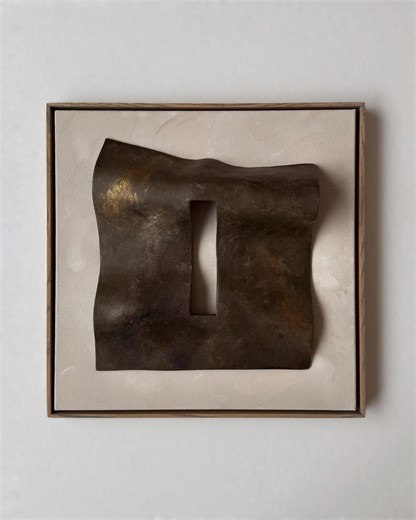 Abstract Clay Art, Sculptural Painting, Minimal Wall Decor - Etsy